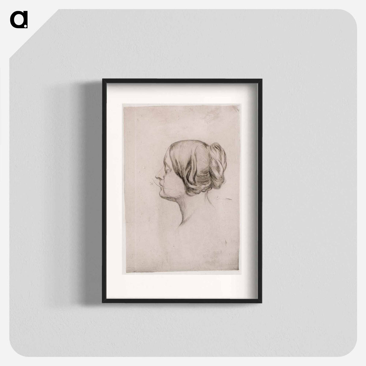 Head of a woman - アルバート エーデルフェルト Poster.