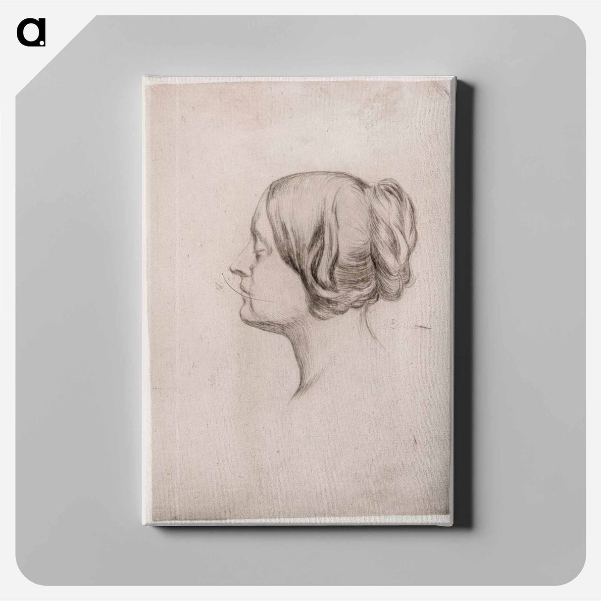 Head of a woman - アルバート エーデルフェルト Canvas.