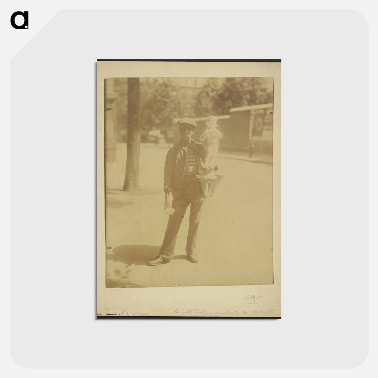 アートポストカード-Italian Statue Vendor
- ウジェーヌ アジェ Postcard.