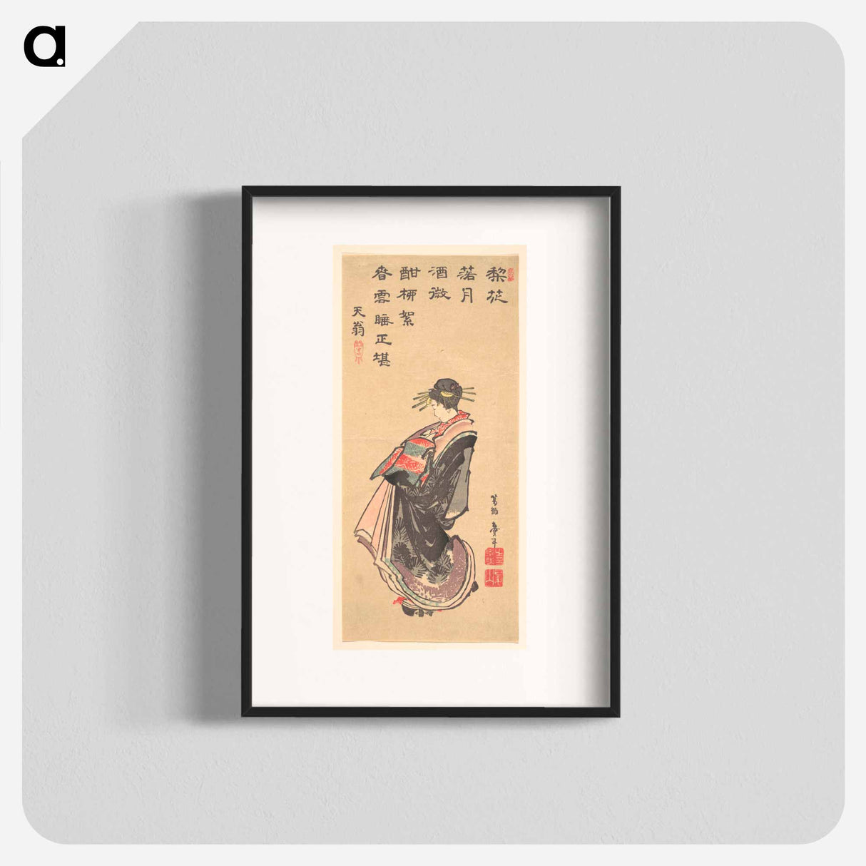 Hokusai's Japanese woman - Katsushika Hokusai Poster.