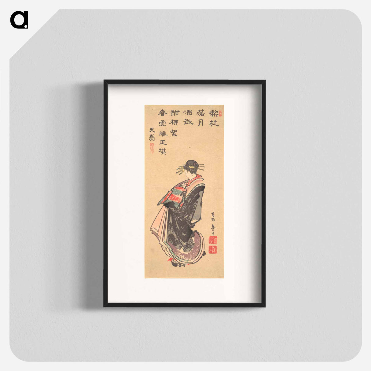 アートポスター-Hokusai's Japanese woman - 葛飾 北斎 Poster.