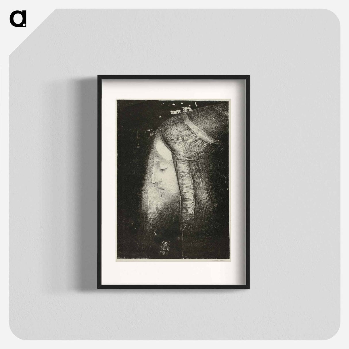 アートポスター-Profile of Light - オディロン ルドン Poster.