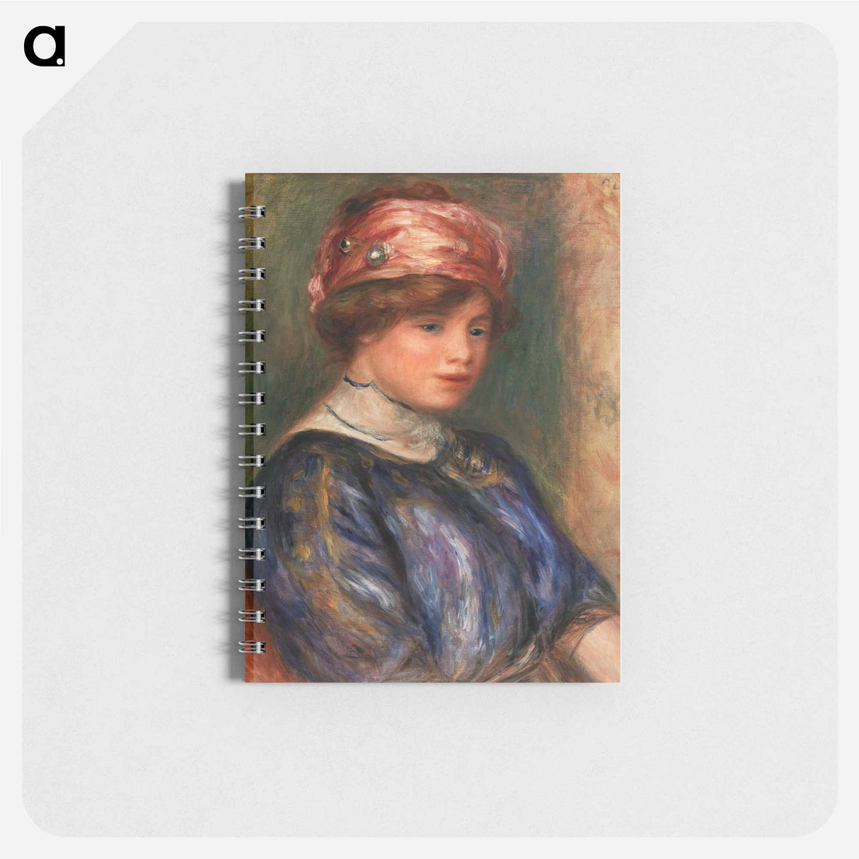 Young Woman in Blue, Bust - ピエール オーギュスト ルノワール Memo.