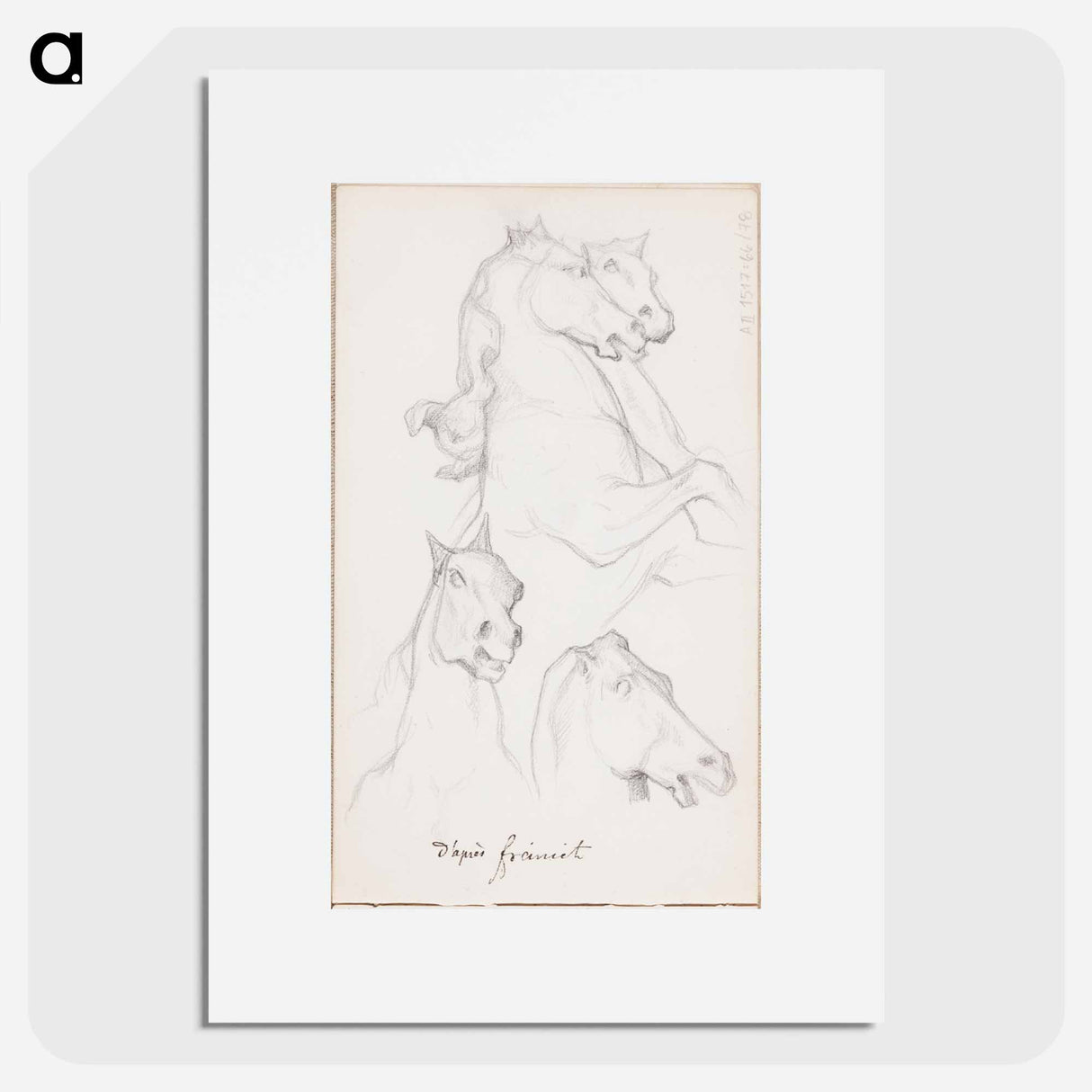 アートポスター-(unknown) part of a sketchbook - アルバート エーデルフェルト Poster.