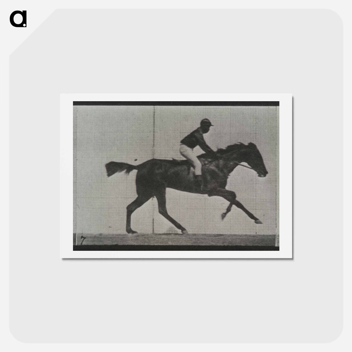 アートポストカード-Galloping Horse and Rider
- エドワード マイブリッジ Postcard.