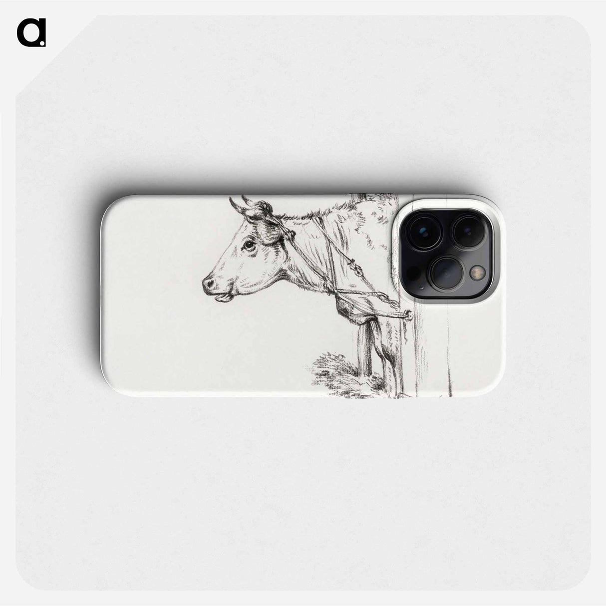 Head of a cow, to the left - Jean Bernard Phone Case.