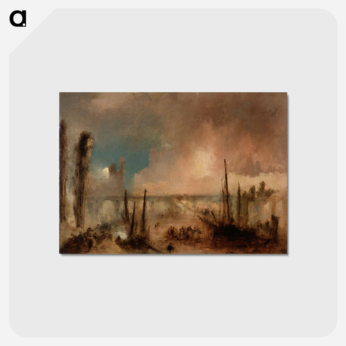 アートポストカード-Burning of the Houses of Parliament
- セントルイス美術館 Postcard.