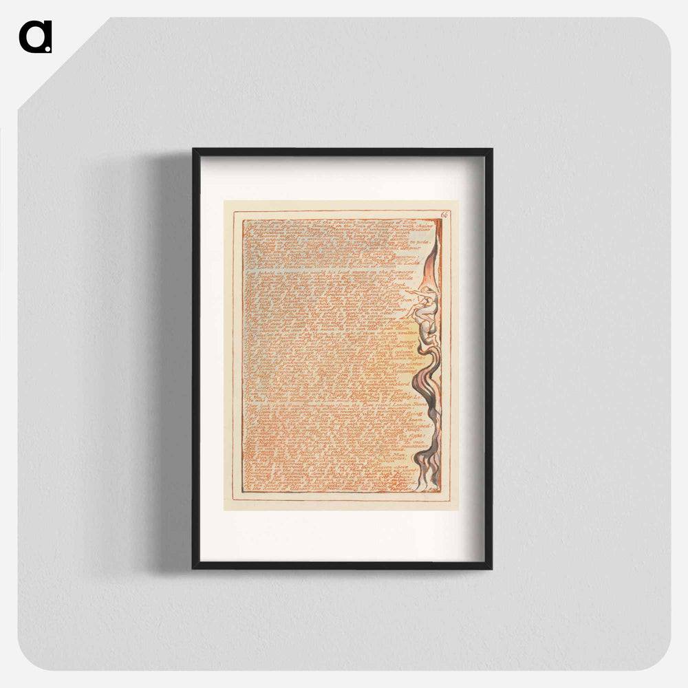 Jerusalem, Plate 66, "In awful pomp & gold...." - William Blake Poster.