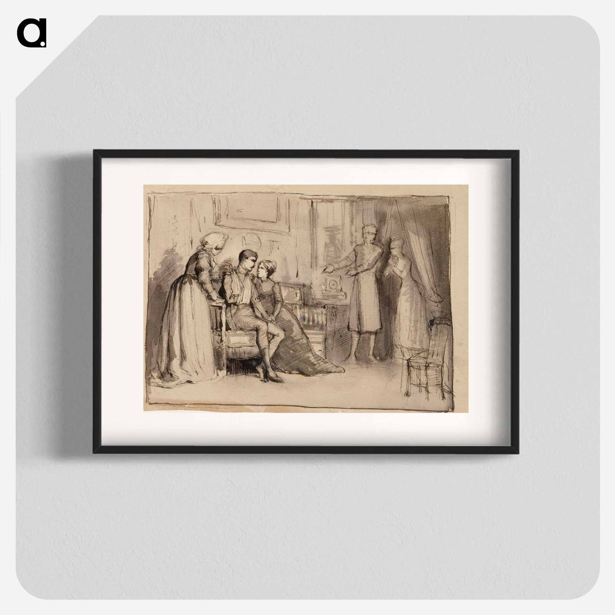 Captain's return, composition study - アルバート エーデルフェルト Poster.