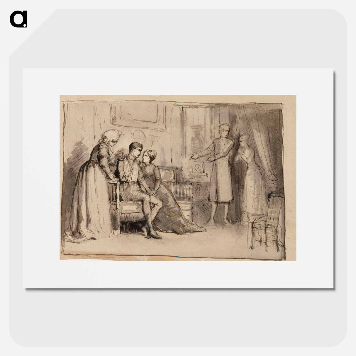 Captain's return, composition study - アルバート エーデルフェルト Poster.