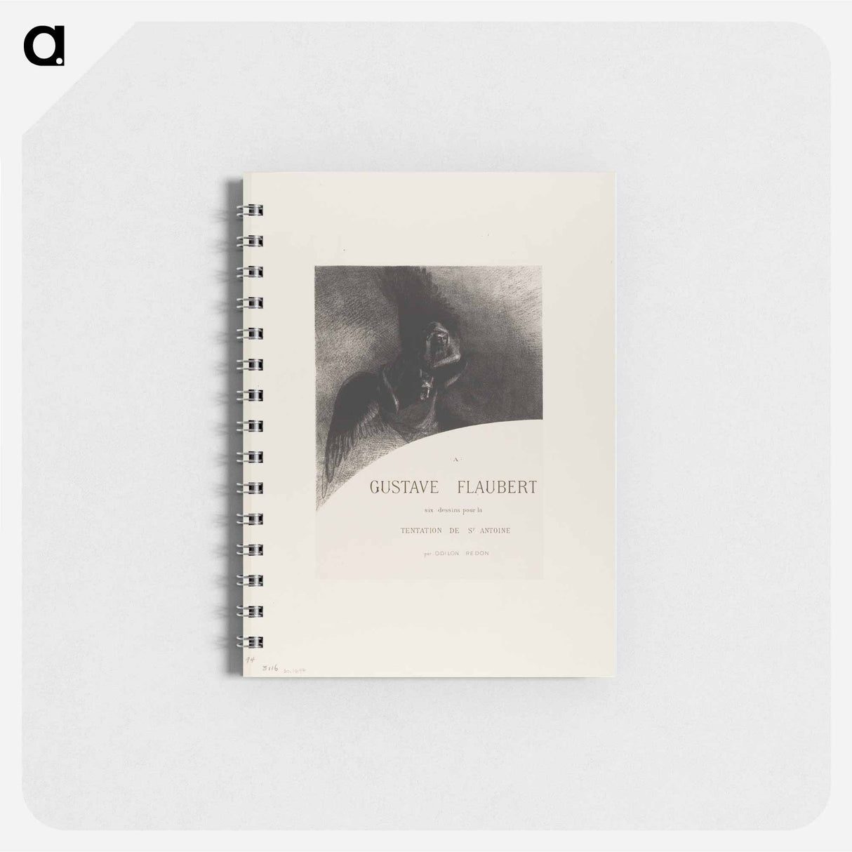 Frontispiece to A Gustave Flaubert - オディロン ルドン Memo.