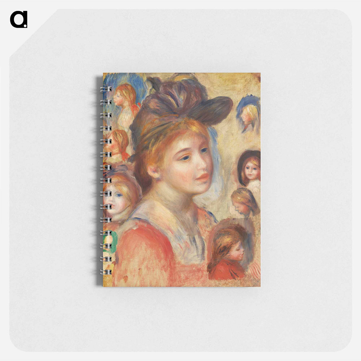 Study of Girls' Heads - ピエール オーギュスト ルノワール Memo.