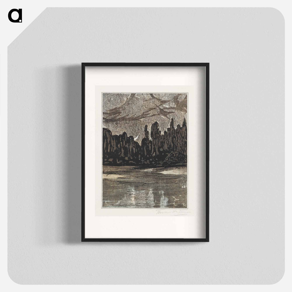 Nachtelijk landschap with trekking - Theo van Hoytema Poster.