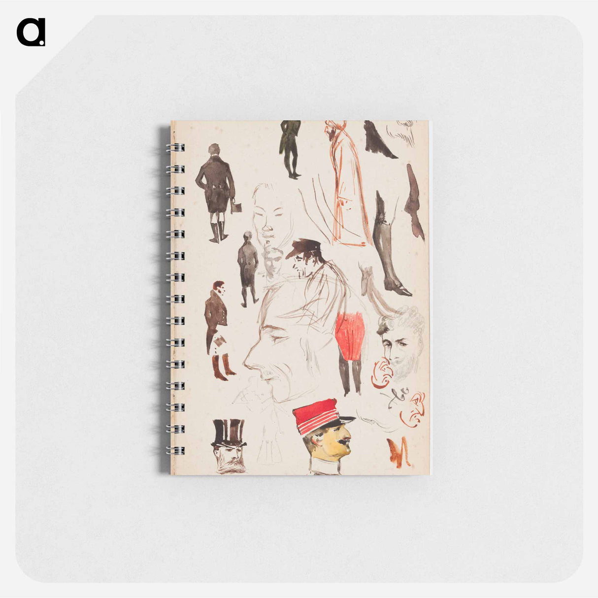 アートメモ帳-(unknown) part of a sketchbook - アルバート エーデルフェルト Memo.