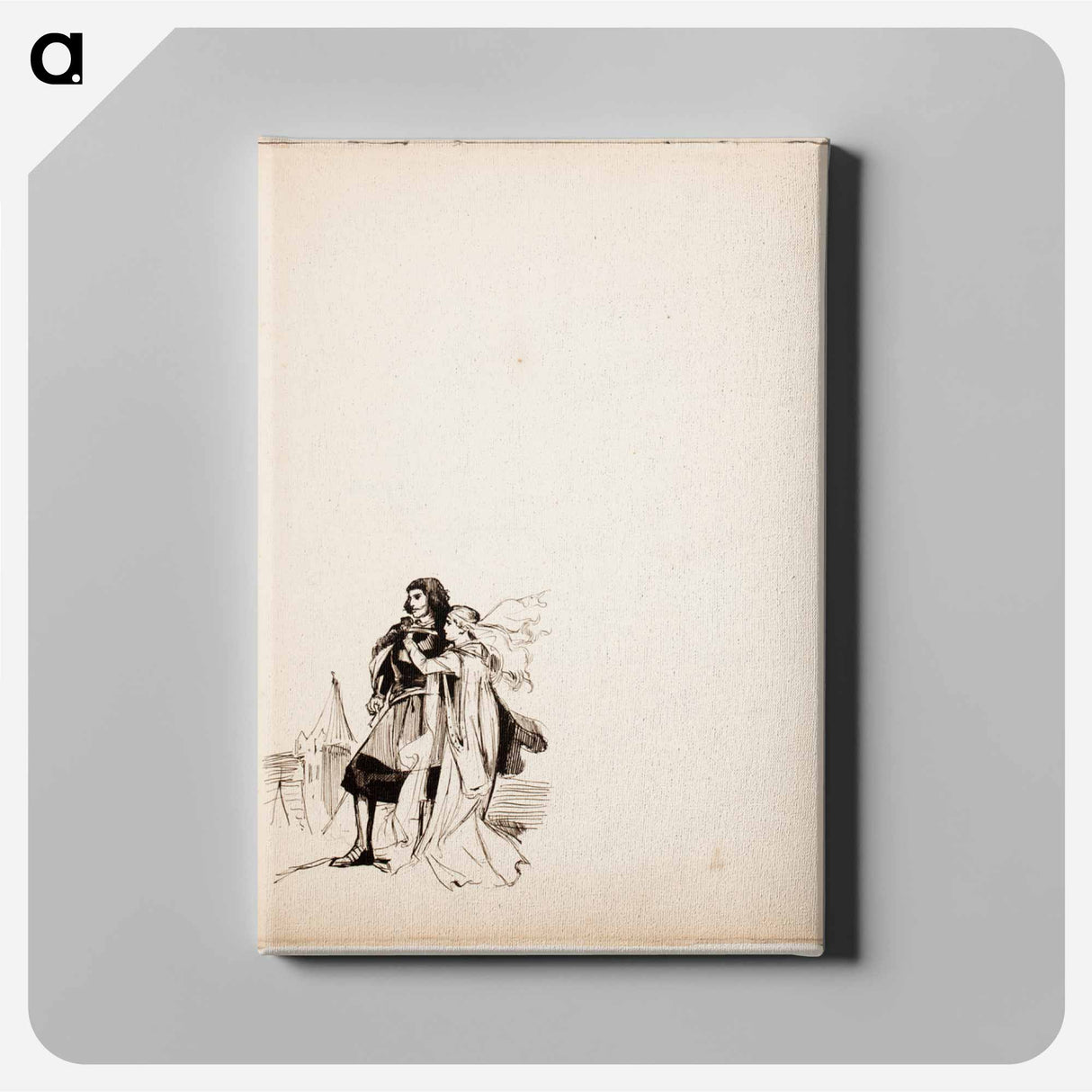 (unknown) part of a sketchbook - アルバート エーデルフェルト Canvas.