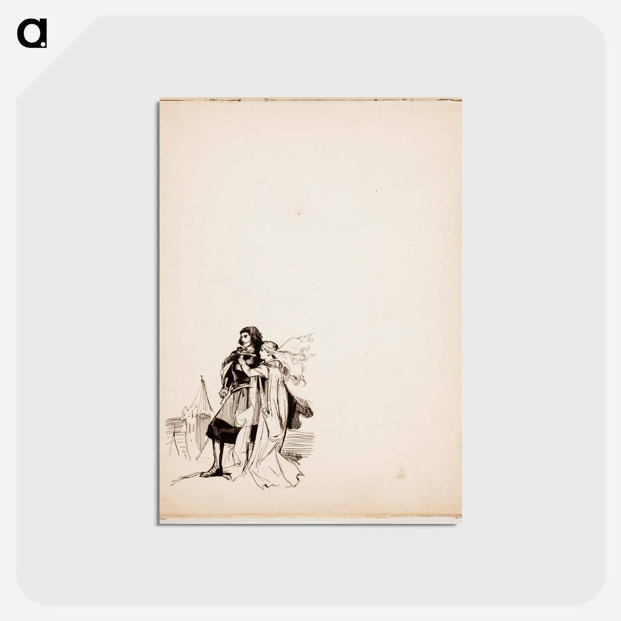 (unknown) part of a sketchbook - アルバート エーデルフェルト Postcard.