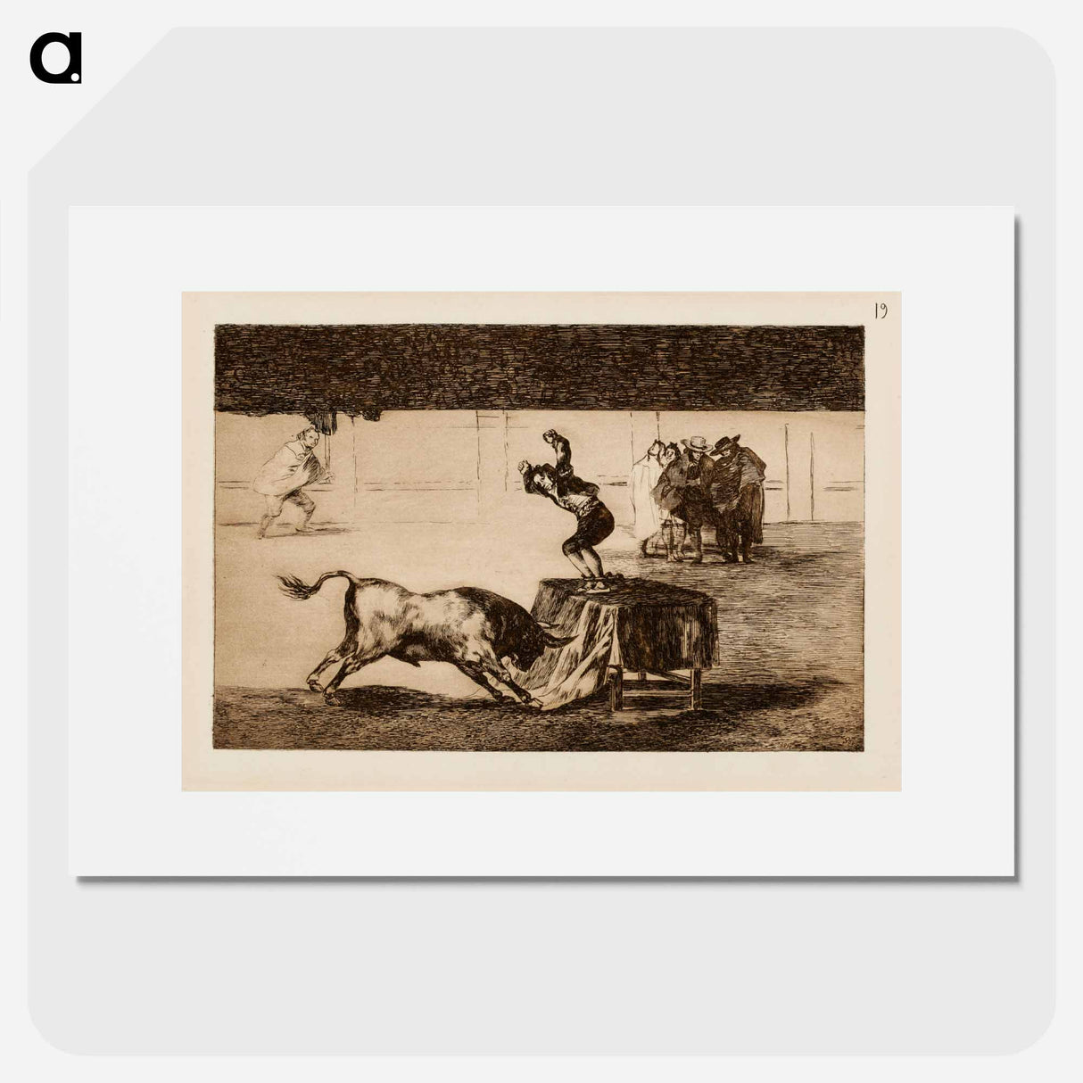 Marticho’s other folly in the ring at saragossa - フランシスコ デ ゴヤ Poster.