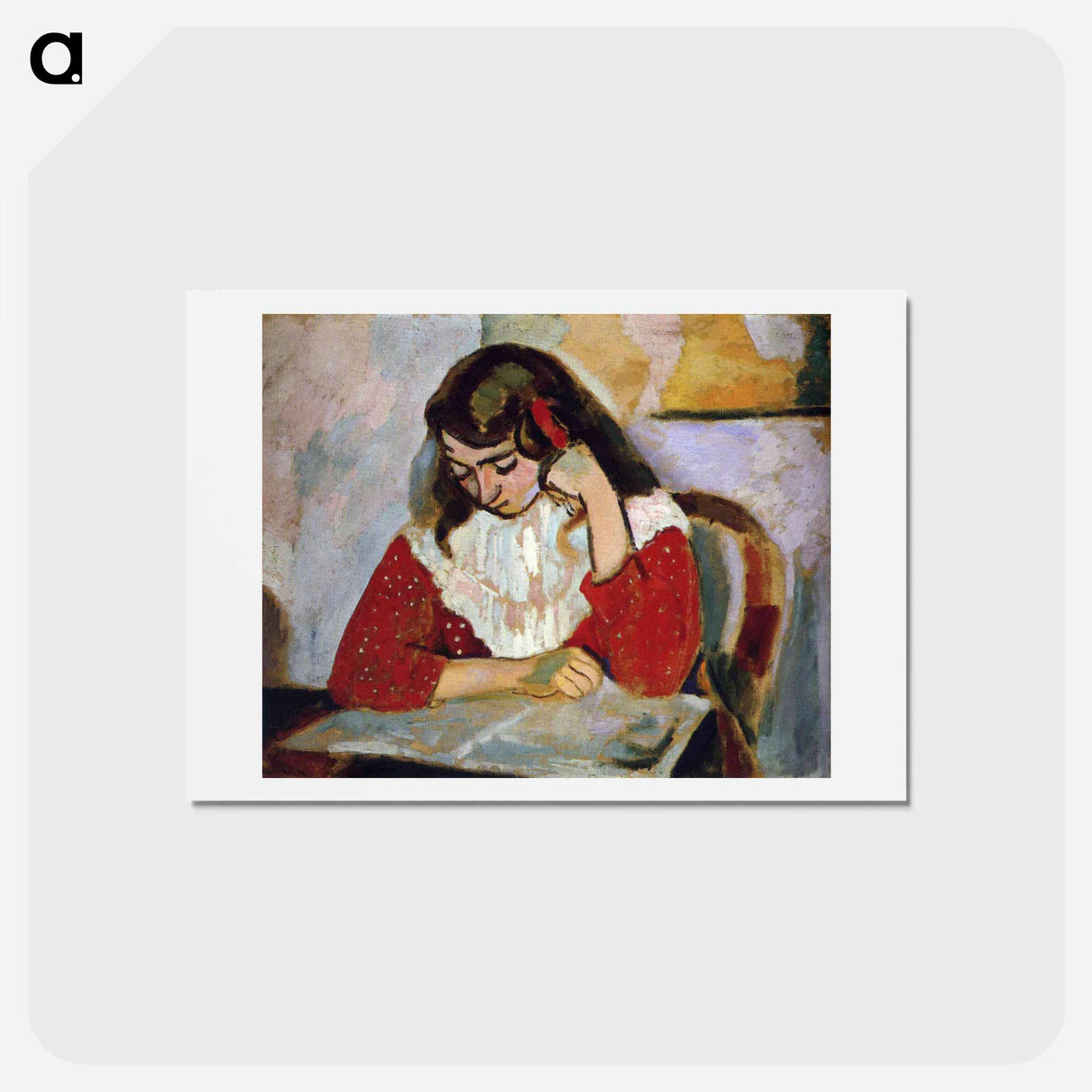 アートポストカード-The Reader, Marguerite Matisse - アンリ マティス Postcard.