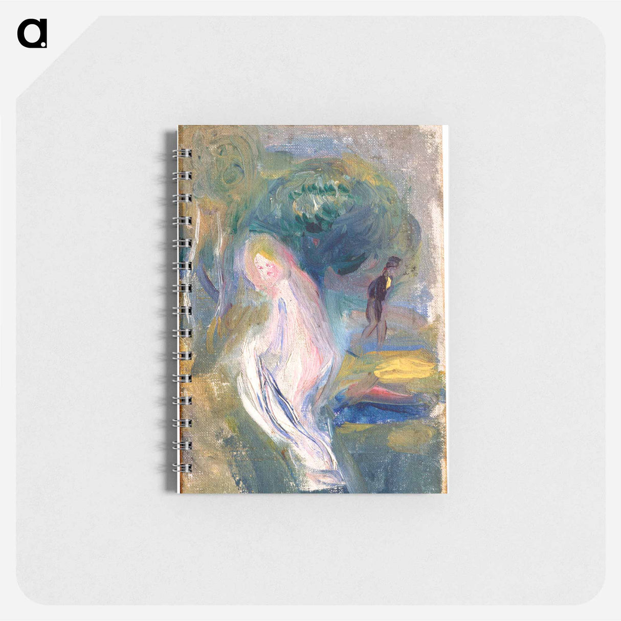 Nude with Figure in Background - ピエール オーギュスト ルノワール Memo.