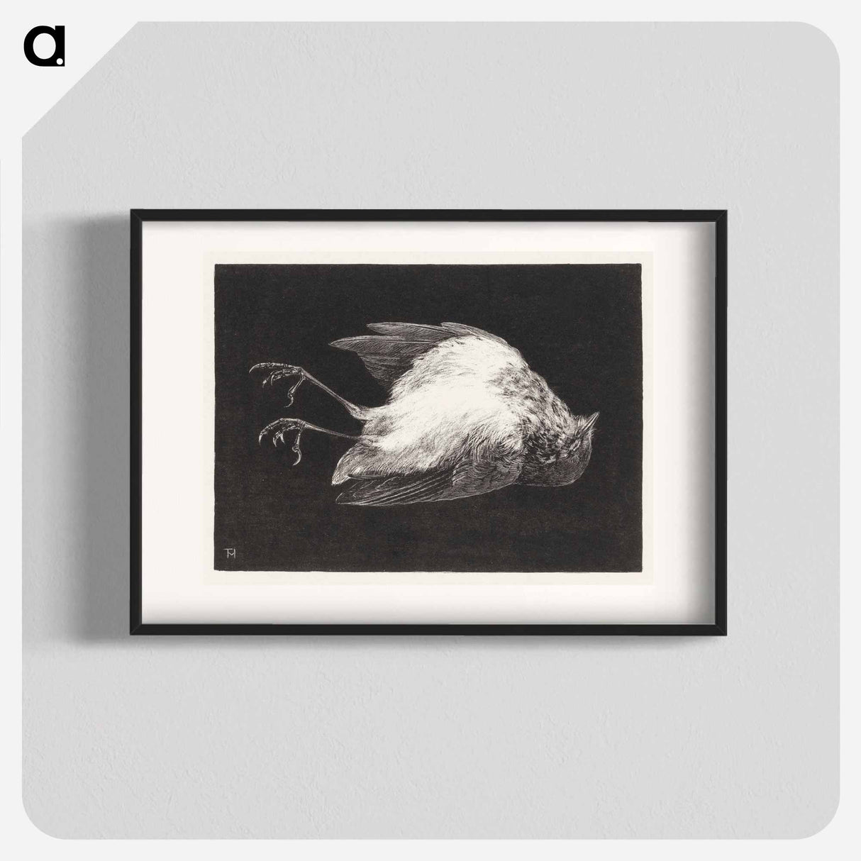 Dood roodborstje - Theo van Hoytema Poster.