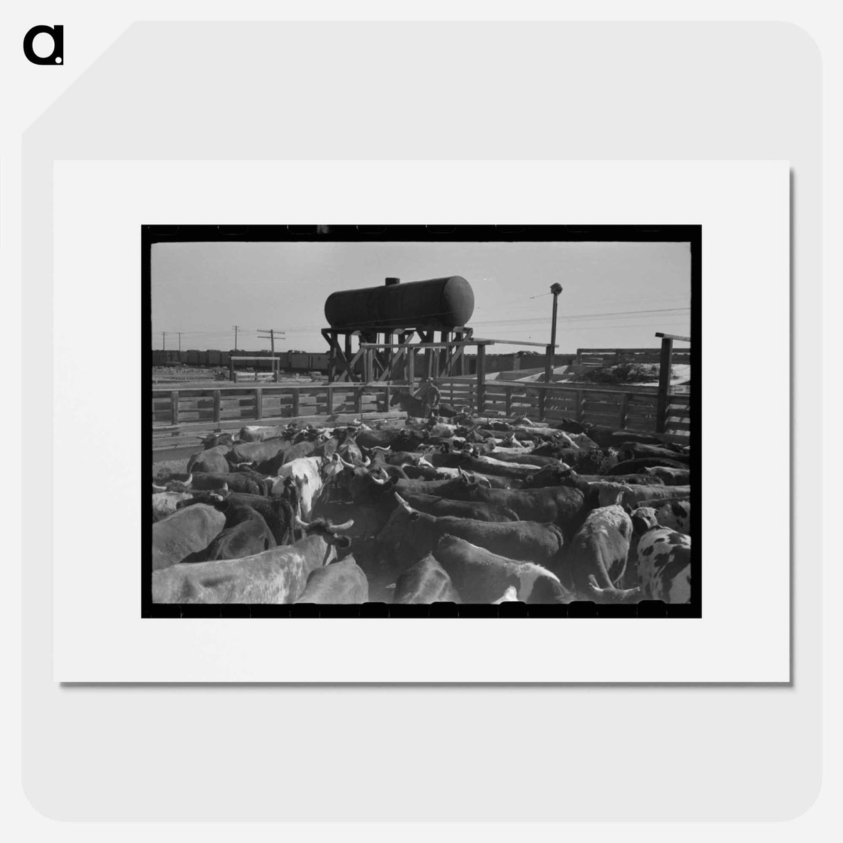アートポスター-Cattle Corral, Brawley
- ラッセル リー Poster.