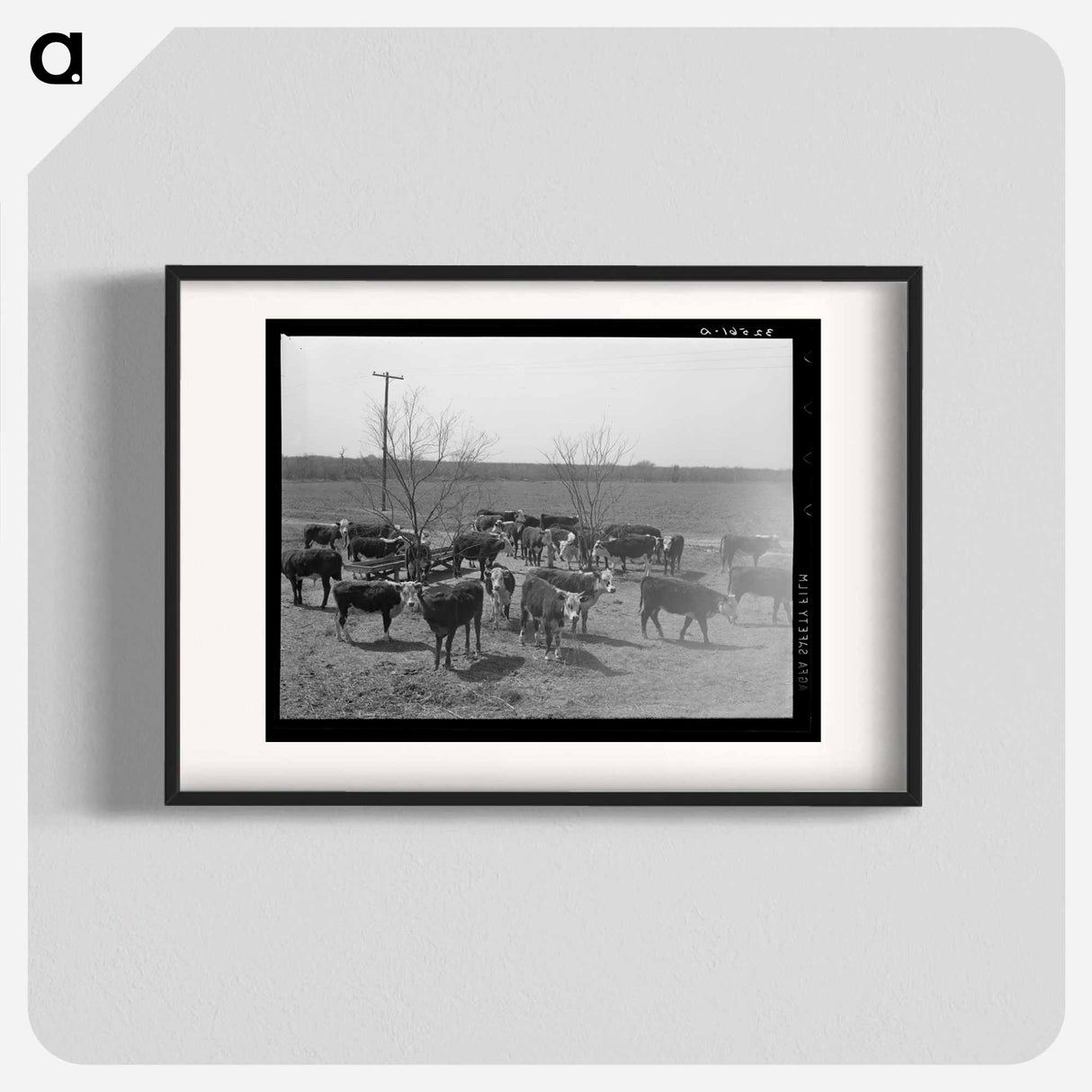 アートポスター-Cattle at Feeding Trough
- ラッセル リー Poster.