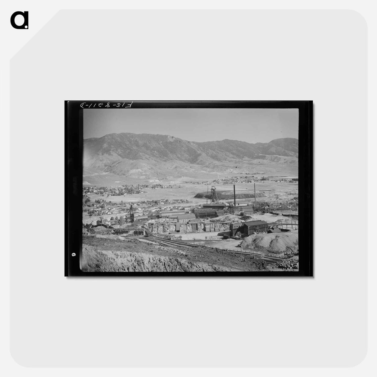 アートポストカード-Butte Copper Mines
- ラッセル リー Postcard.