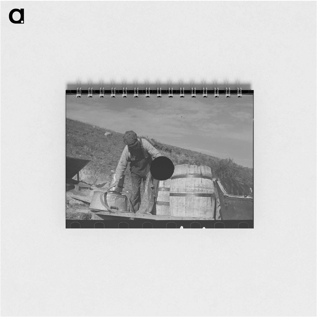 アートメモ帳-Filling Barrels with Spring Water
- ラッセル リー Memo.