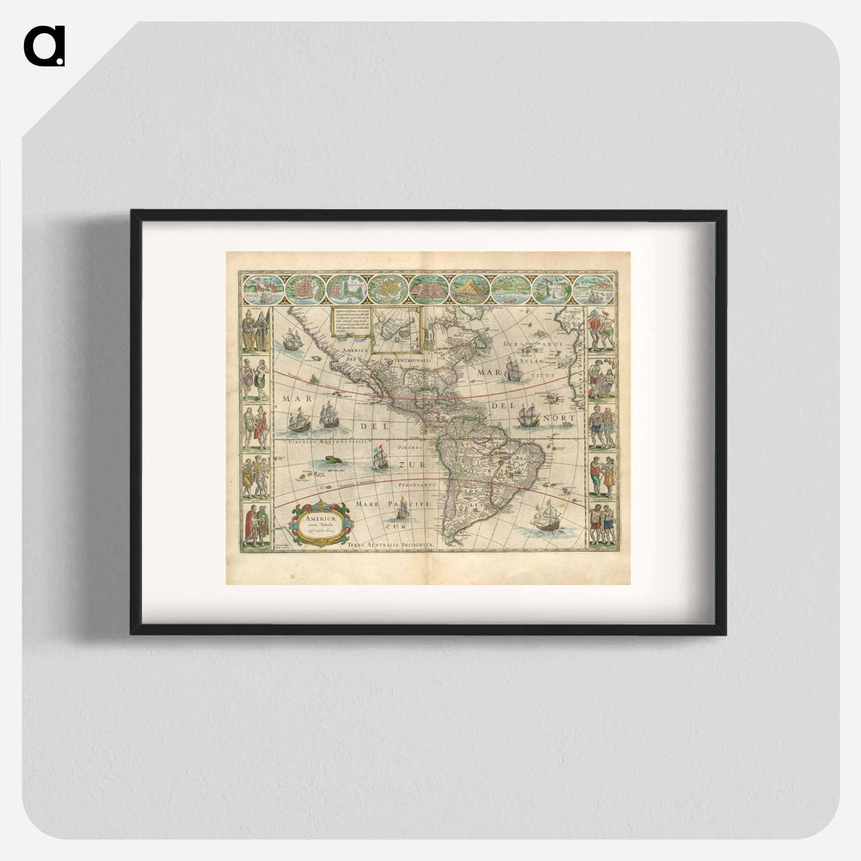 アートポスター-Americae nova tabula
- ボストン公共図書館 Poster.