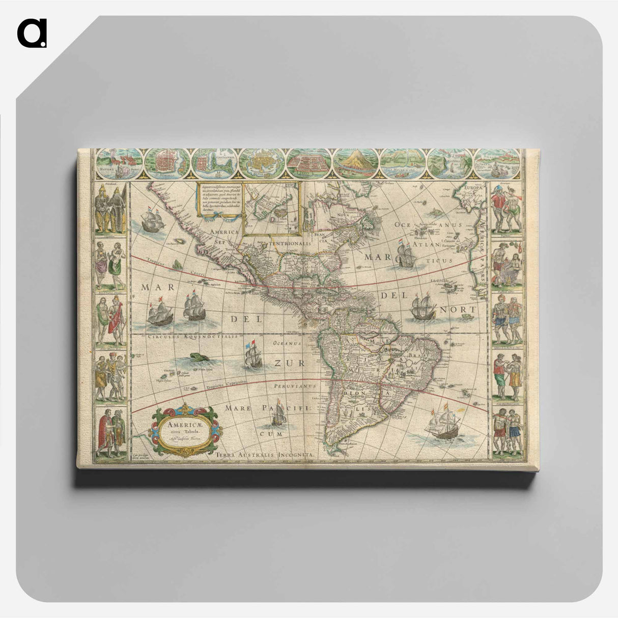アートパネル-Americae nova tabula
- ボストン公共図書館 Canvas.