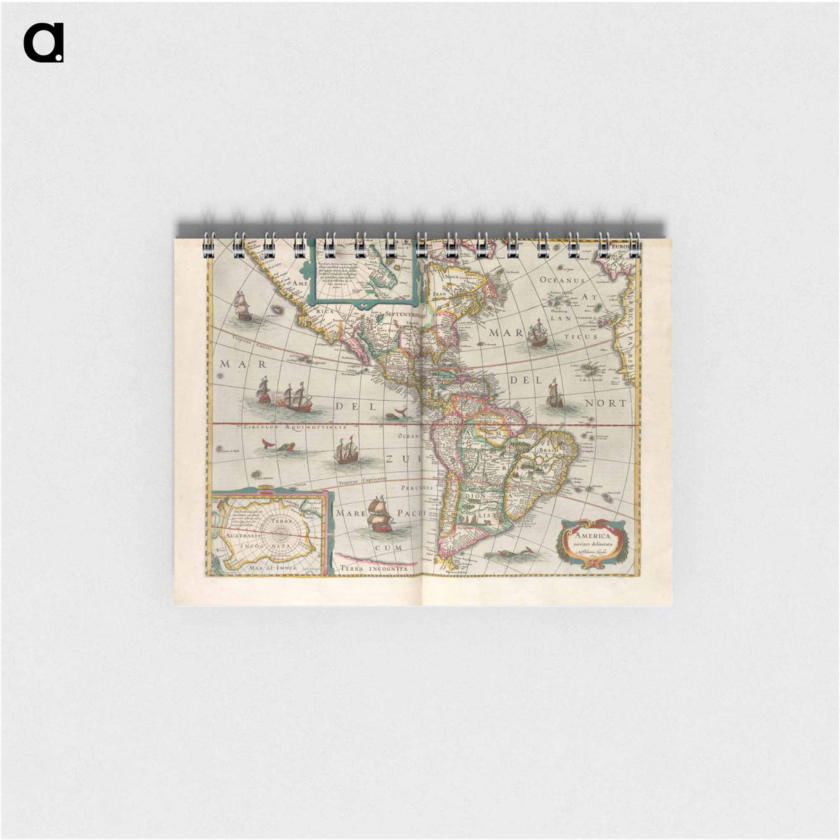 アートメモ帳-America noviter delineata
- ボストン公共図書館 Memo.