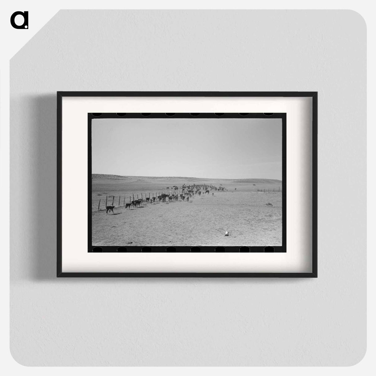 アートポスター-Cattle Roundup Near Marfa
- ラッセル リー Poster.