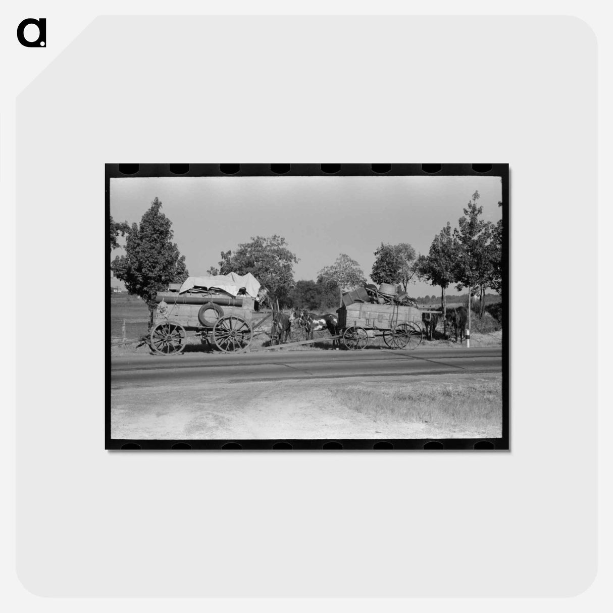 アートポストカード-Roadside Respite
- ラッセル リー Postcard.