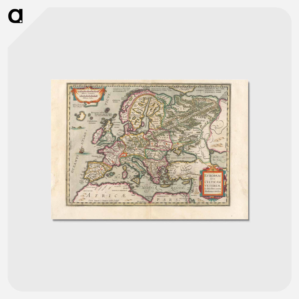 アートポストカード-Europam sive Celticam veterem
- ボストン公共図書館 Postcard.