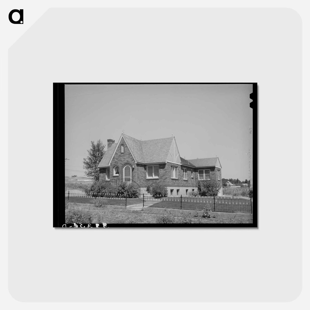 アートポストカード-Mormon Farmer's New House
- ラッセル リー Postcard.