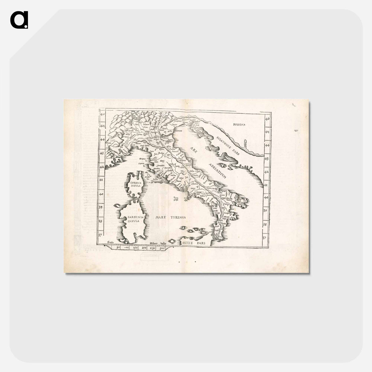アートポストカード-Ta. no. Italiae
- ボストン公共図書館 Postcard.