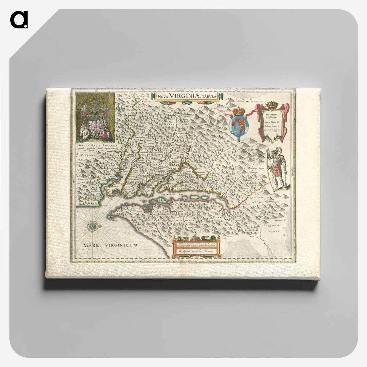 アートパネル-Nova Virginiae Tabula
- ボストン公共図書館 Canvas.