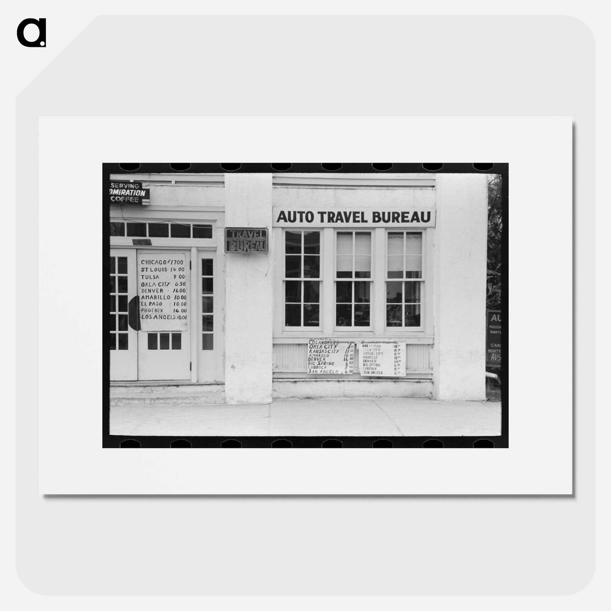 アートポスター-Auto Travel Bureau, Harlingen, Texas
- ラッセル リー Poster.