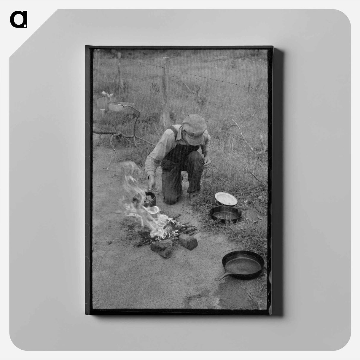アートパネル-Migrant Family, Oklahoma
- ラッセル リー Canvas.