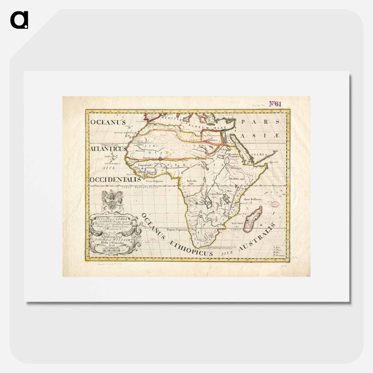 アートポスター-A New Map of Libya
- ボストン公共図書館 Poster.