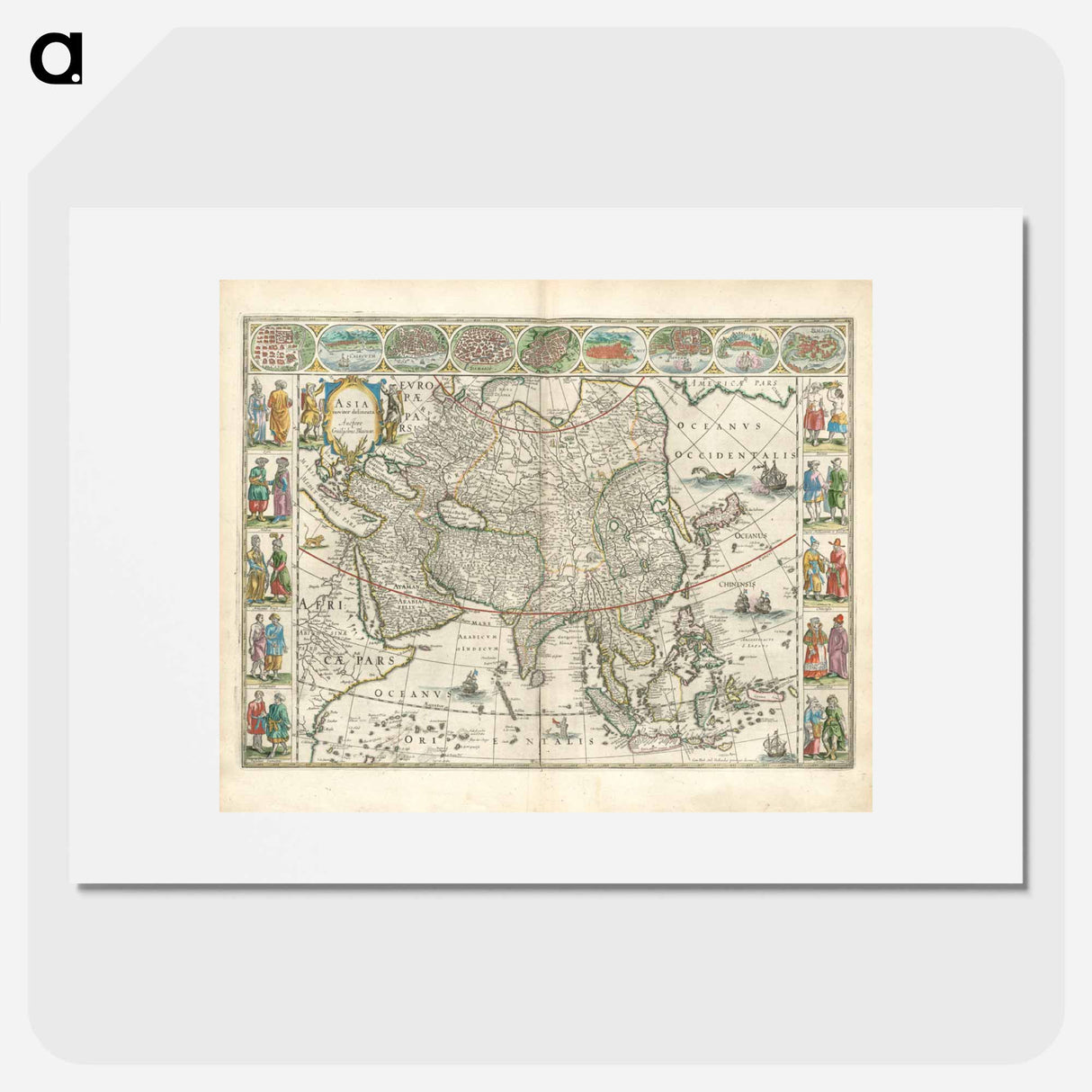 アートポスター-Asia noviter delineata
- ボストン公共図書館 Poster.