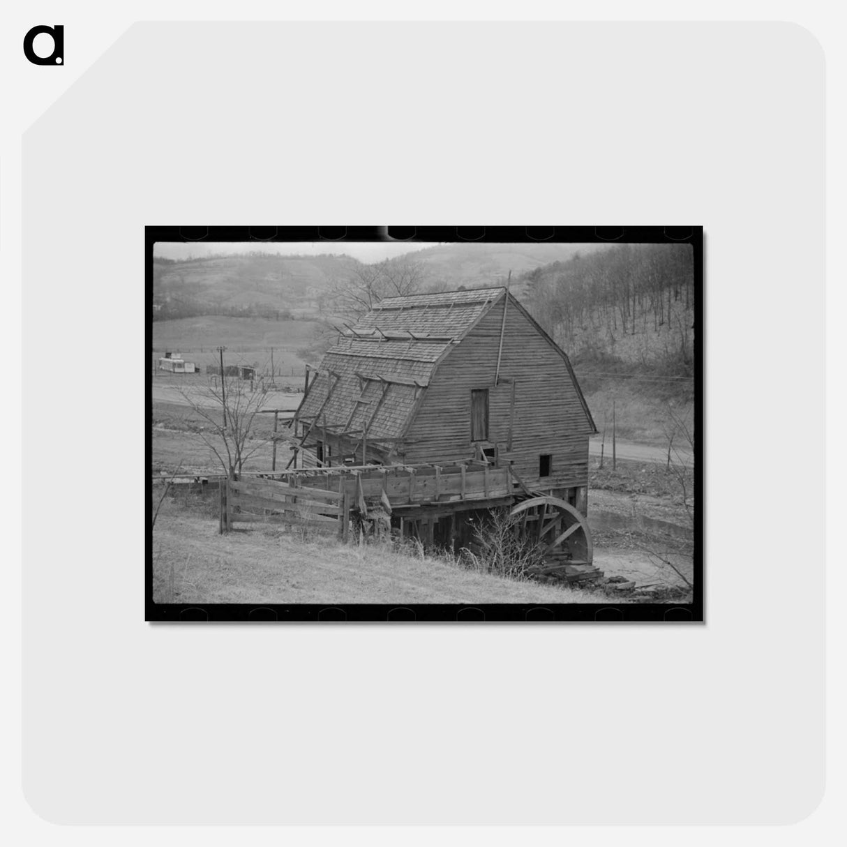 アートポストカード-Gristmill Detail
- ラッセル リー Postcard.