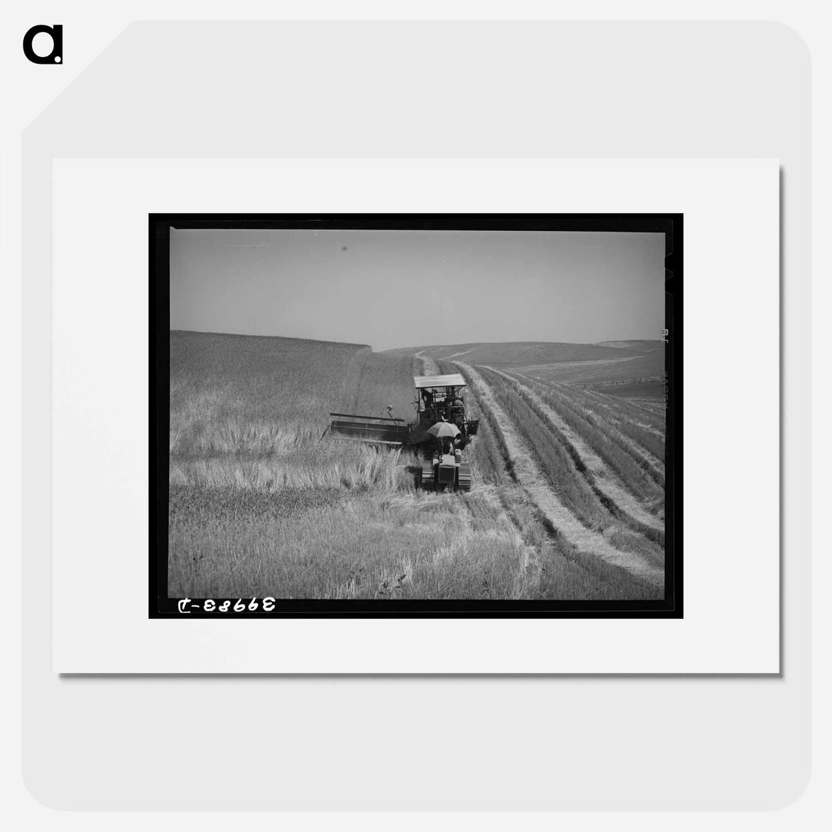 アートポスター-Caterpillar Combine, Whitman County
- ラッセル リー Poster.