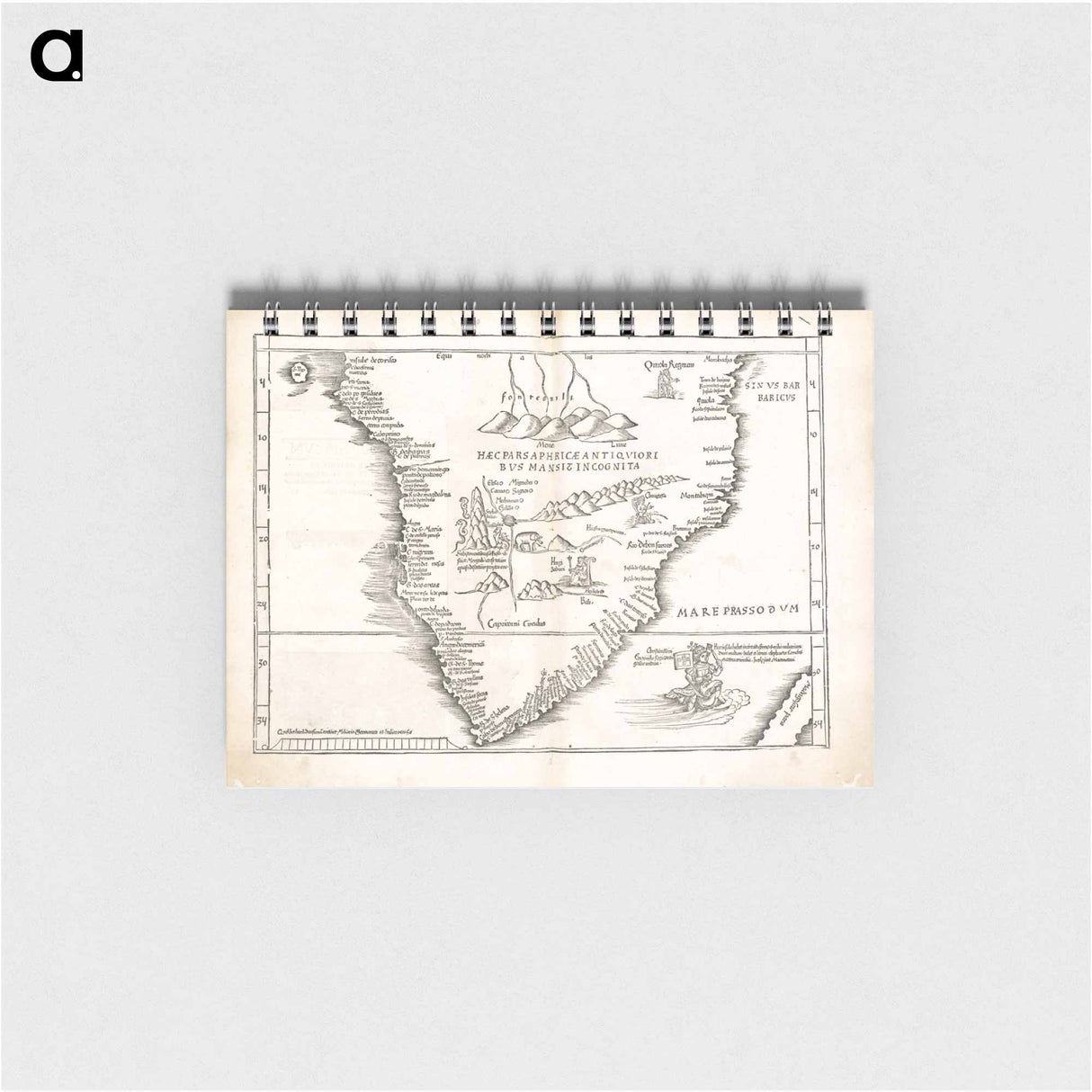 アートメモ帳-Tab. mo. secundae partis Aphricae
- ボストン公共図書館 Memo.
