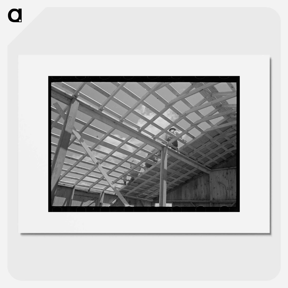 アートポスター-Barn Erection
- ラッセル リー Poster.