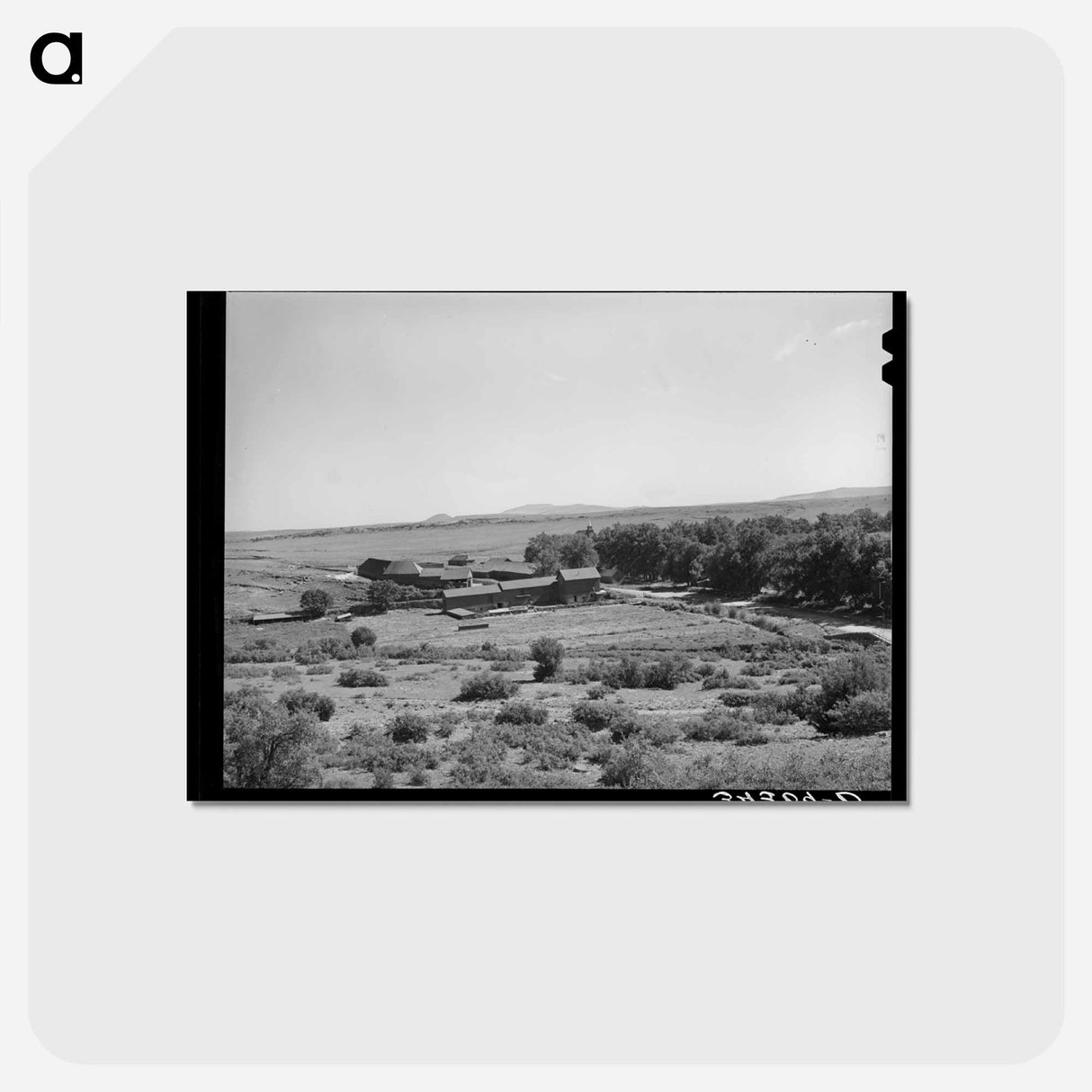 アートポストカード-Mora River Valley Farm
- ラッセル リー Postcard.