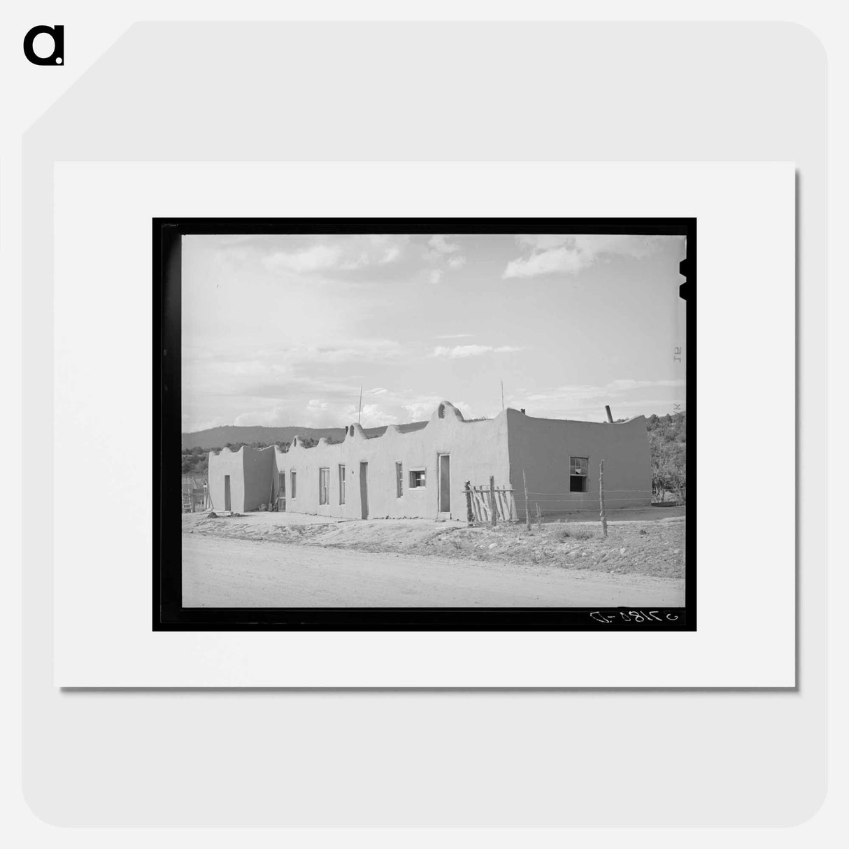 アートポスター-Adobe House, Penasco
- ラッセル リー Poster.