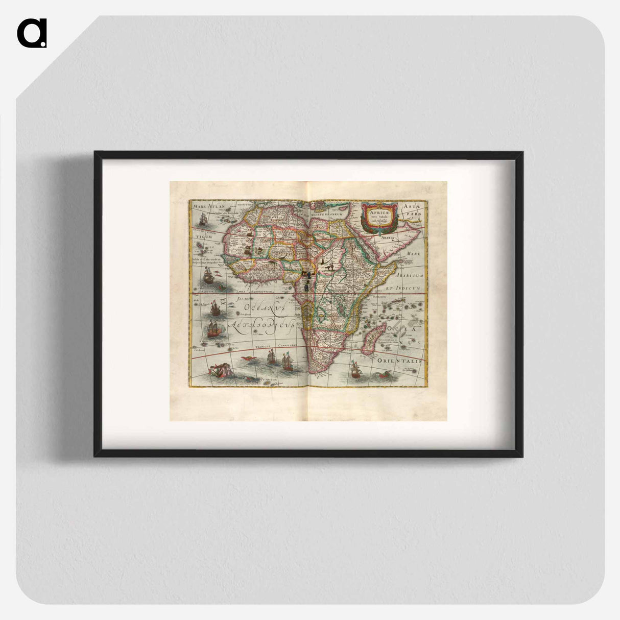 アートポスター-Africae nova tabula
- ボストン公共図書館 Poster.
