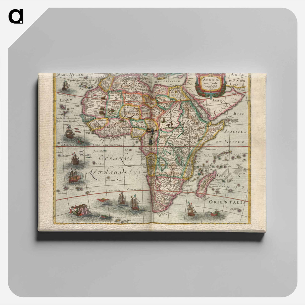 アートパネル-Africae nova tabula
- ボストン公共図書館 Canvas.