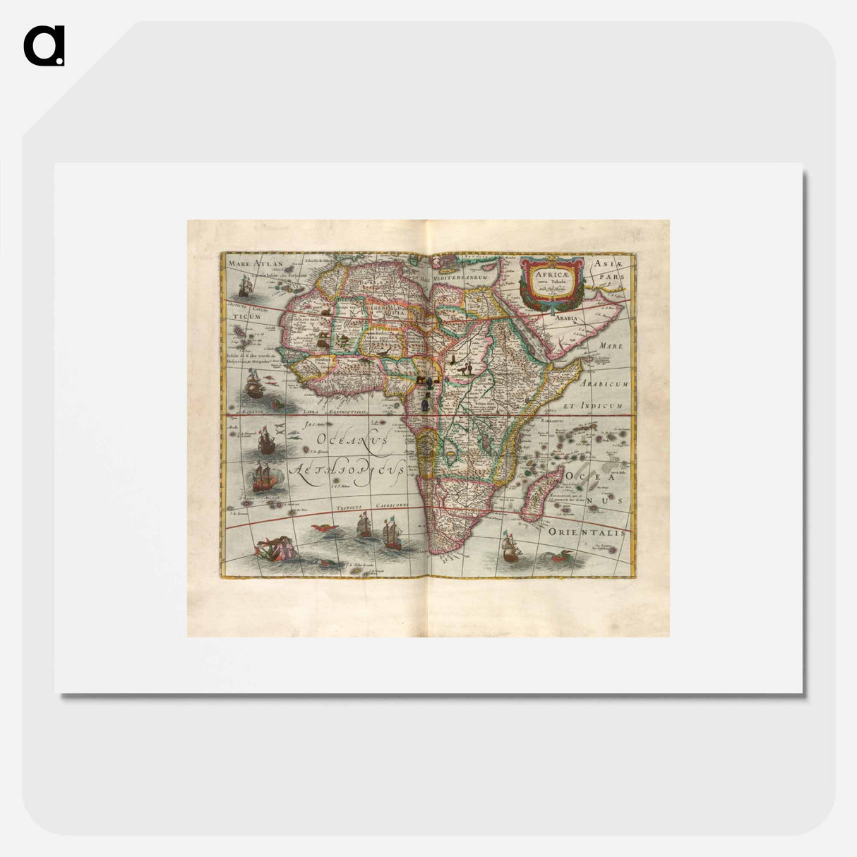 アートポスター-Africae nova tabula
- ボストン公共図書館 Poster.